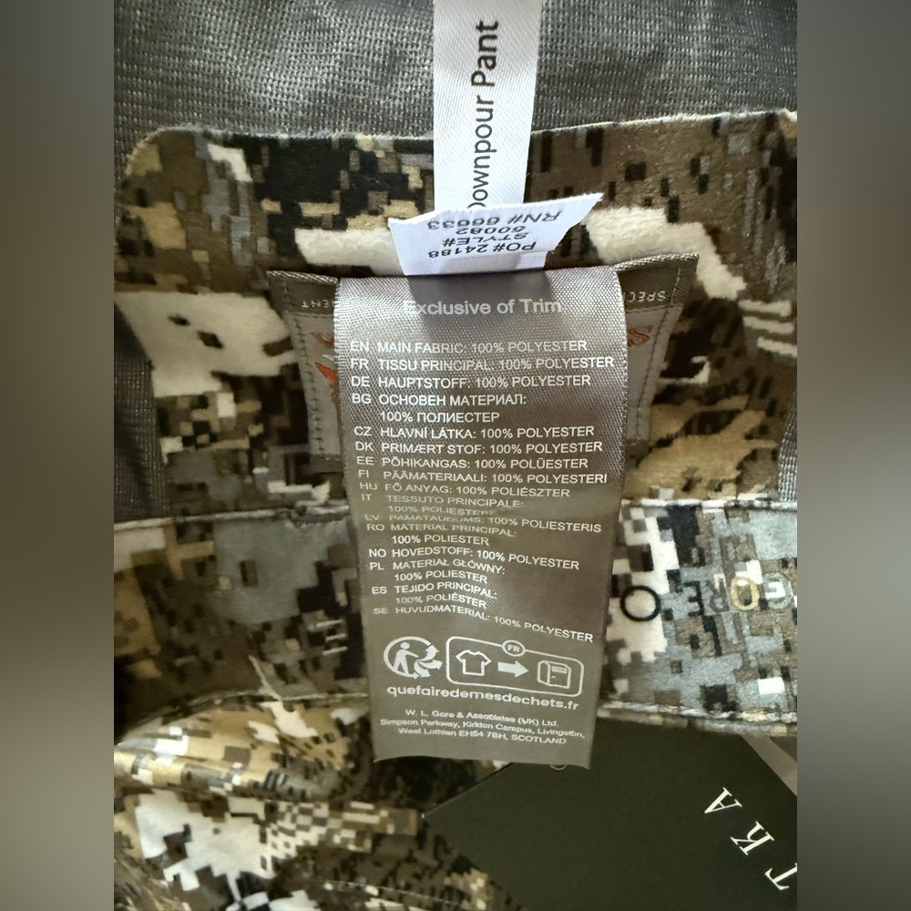 Sitka Downpour Pant - Camo - Picture 13 of 14